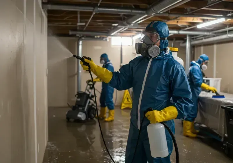 Basement Sanitization and Antimicrobial Treatment process in Northlake, SC