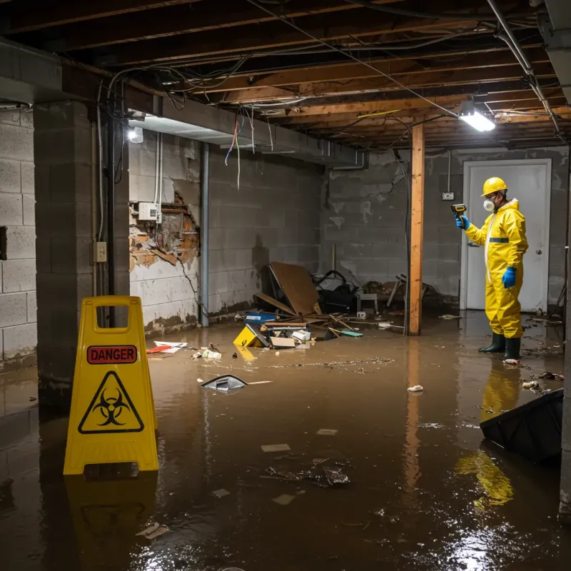 Flooded Basement Electrical Hazard in Northlake, SC Property